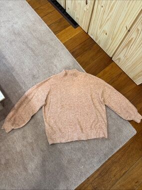 Rhythm Peach Mock-Neck Sweater
